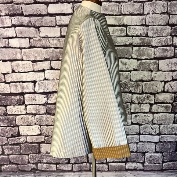 I.C. Silver & Brown Long Sleeve Jacket Size M - Picture 8 of 9